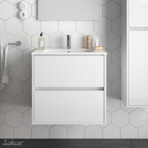 Meuble NOJA 700 BLANC BRILLANT+ Vasque