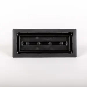 Évent de Plancher Encastré [Lite] – 4″x10″ – Noir