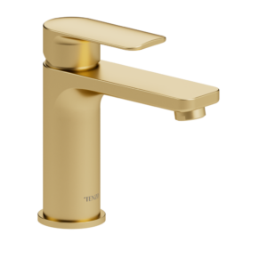 Delano Single Hole Lavatory Faucet Brushed Gold