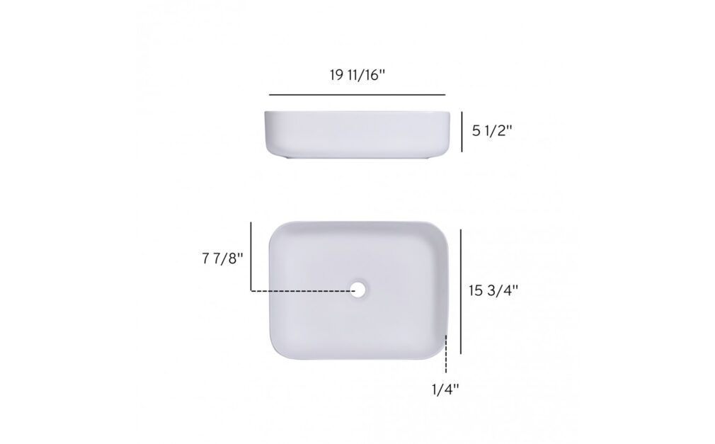 Lavabo vasque 20″ – Boreal l